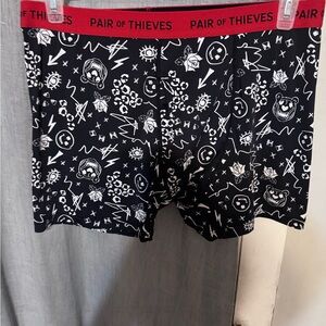 Pair of Thieves Black Graphic Boxers